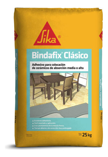 Imagen de Adhesivo para cerámica bindafix impermeable25KG SIKA