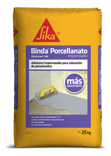 Imagen de Adhesivo para porcelanato Bindafix impermeable 25KG SIKA