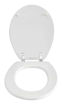 Imagen de Tapa inodoro universal oval herraje cromado blanco ARYART