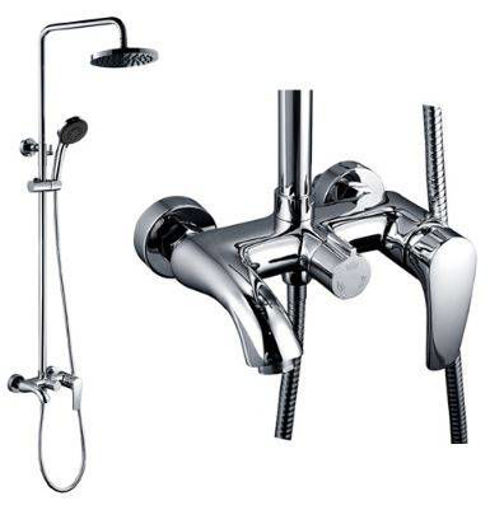 Imagen de Barral bañera exterior monoc. montano cromo DMC