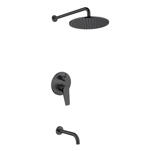 Imagen de Bañera embutir mono. negro mate chronos FIMETA