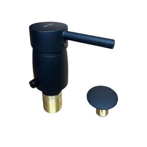 Imagen de Bidet con transferencia monoc. 40mm milano negro mate DMC