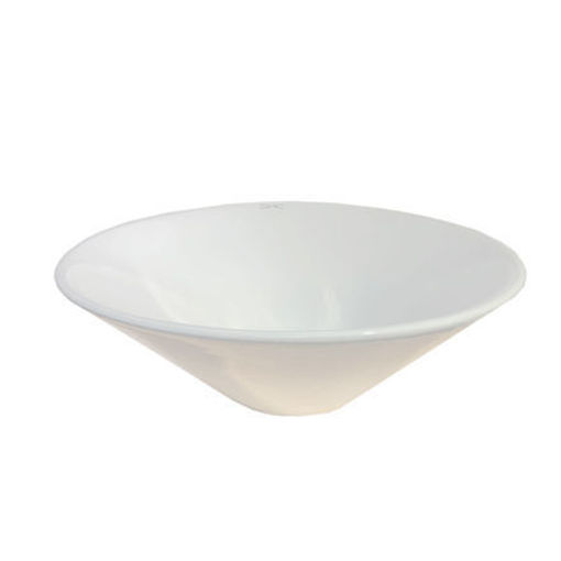 Imagen de Lavatorio de apoyo redondo 42x15,5 blanco DMC