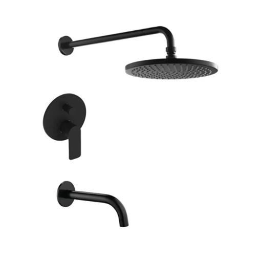 Imagen de Bañera embutir monoc. negro mate blaster GC