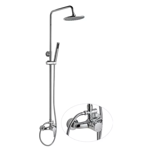 Imagen de Barral bañera exterior monoc. milano cromo DMC