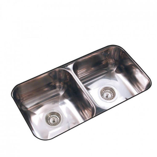 Imagen de Pileta doble 70X37X15 acero 304 JOHNSON