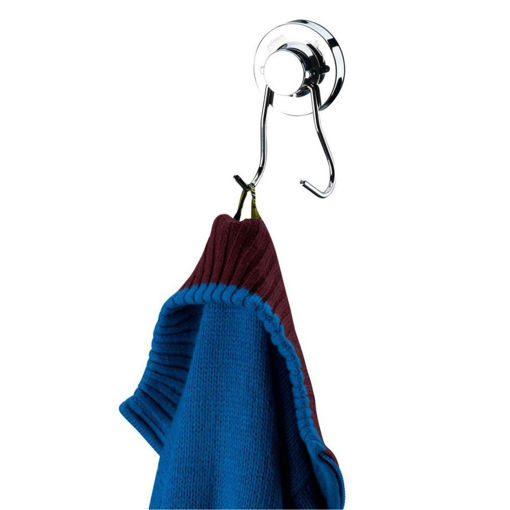 Imagen de Percha gancho cromo succion FUTURE