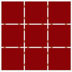 Imagen de Caja cerámica revestimiento rojo 10X10 en plancha 30X30 (2,07m2/caja) CERAL