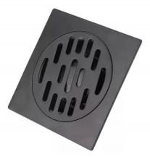 Imagen de REJILLA C/BASE 10x10 NEGRO MATE C/FILTRO DMC