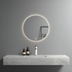 Imagen de ESPEJO REDONDO 80cm C/LUZ LED FRONTAL Y DESEMPAÑADOR DMC
