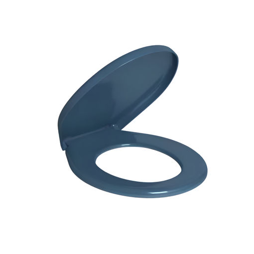 Imagen de Tapa inodoro universal redonda azul DMC