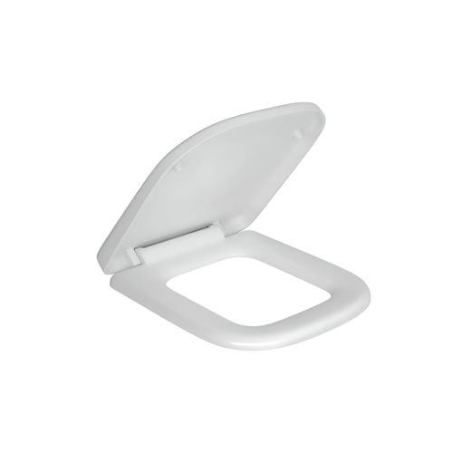 Imagen de TAPA INODORO PLASTICA SLOW CLOSE BLANCA QUADRA DECA