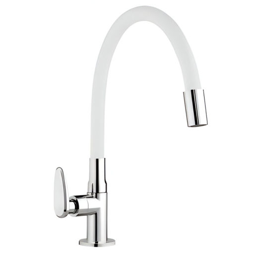 Imagen de Grifo unitario mesa ABS blanco Allure Mouve  VIQUA