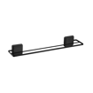Imagen de Toallero barra doble 45cm adhesivo negro mate FUTURE