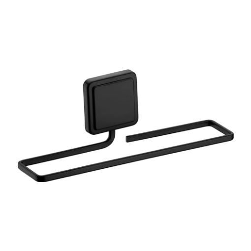 Imagen de Toallero barra 25cm adhesivo negro mate FUTURE