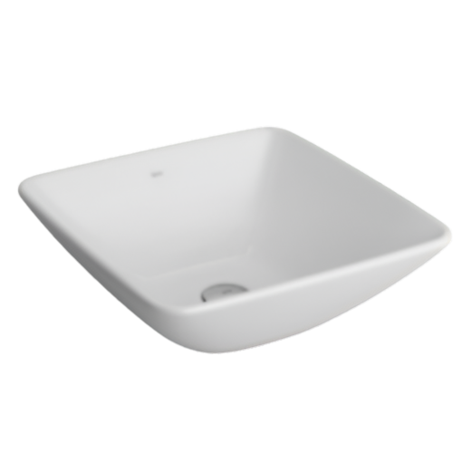 Imagen de Lavatorio apoyo cuadrado 40x40 L1037 blanco DECA