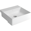 Imagen de Lavatorio de semi encastre cuadrado 41x41 blanco DECA
