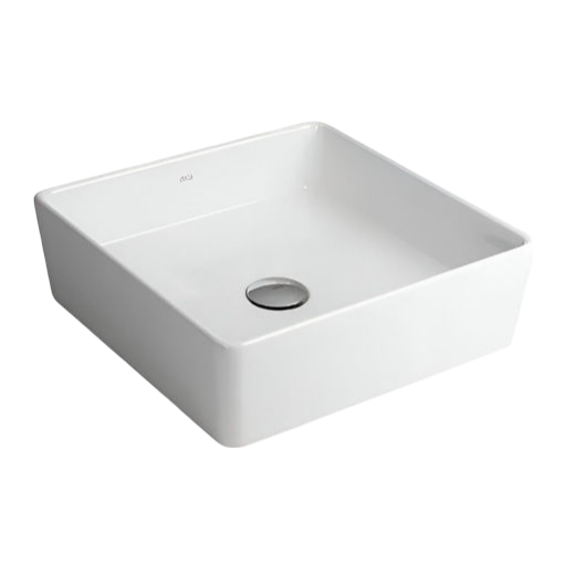 Imagen de Lavatorio apoyo cuadrado 35x35 L108 blanco DECA