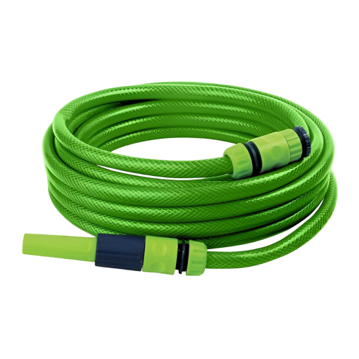 Imagen de Kit manguera jardín 10mts Flex verde VIQUA