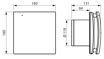 Imagen de Extractor decor 200 design 165M3-125mm vidrio/pared SOLER Y PALAU