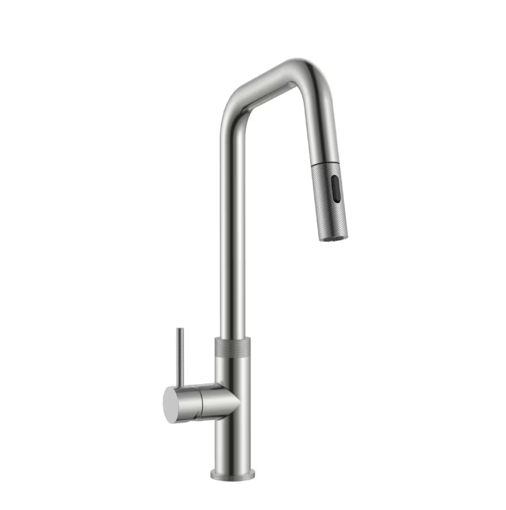 Imagen de GRIFO MESA CON EXTENSIBLE ACERO 304 SATIN VIRTUS GC