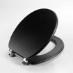 Imagen de TAPA INODORO UNIVERSAL REDONDA NEGRA DMC