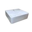 Imagen de LAVATORIO APOYO RECTANGULAR 42x39x13 C/RESPALDO  BLANCO DMC