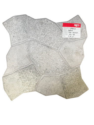 Imagen de Caja cerámica moai concreto 38X38 exterior (1.70 M2) SAVANE
