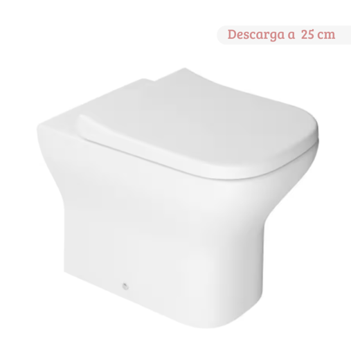 Imagen de Inodoro corto axis blanco DECA