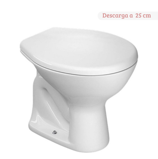 Imagen de Inodoro corto Izy blanco DECA