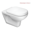 Imagen de Inodoro suspendido blanco Vogue DECA