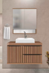 Imagen de MUEBLE COLGAR VANITORY 78cm S/BACHA CECILIA NOGAL FABRIBAM