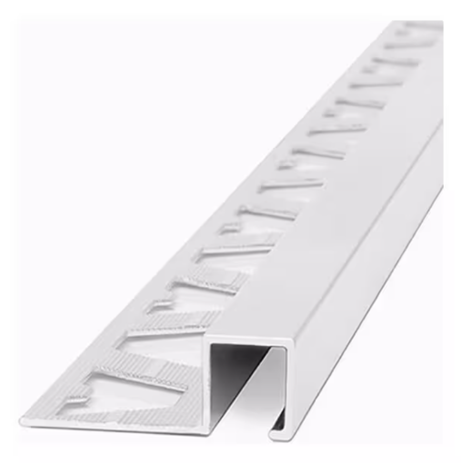 Imagen de GUARDACANTO QUADRA ALUMINIO 10x10mm x 2,5 CROMO MATE ATRIM