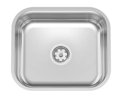 Imagen de Pileta simple pulida 40 x 34 x 17 valv 4 1/2 embutir TRAMONTINA
